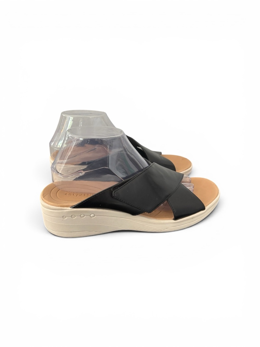 Sebindie Slide Sandals Easy Spirit Women Size 9.5‎ Black Comfort 2” Sandals